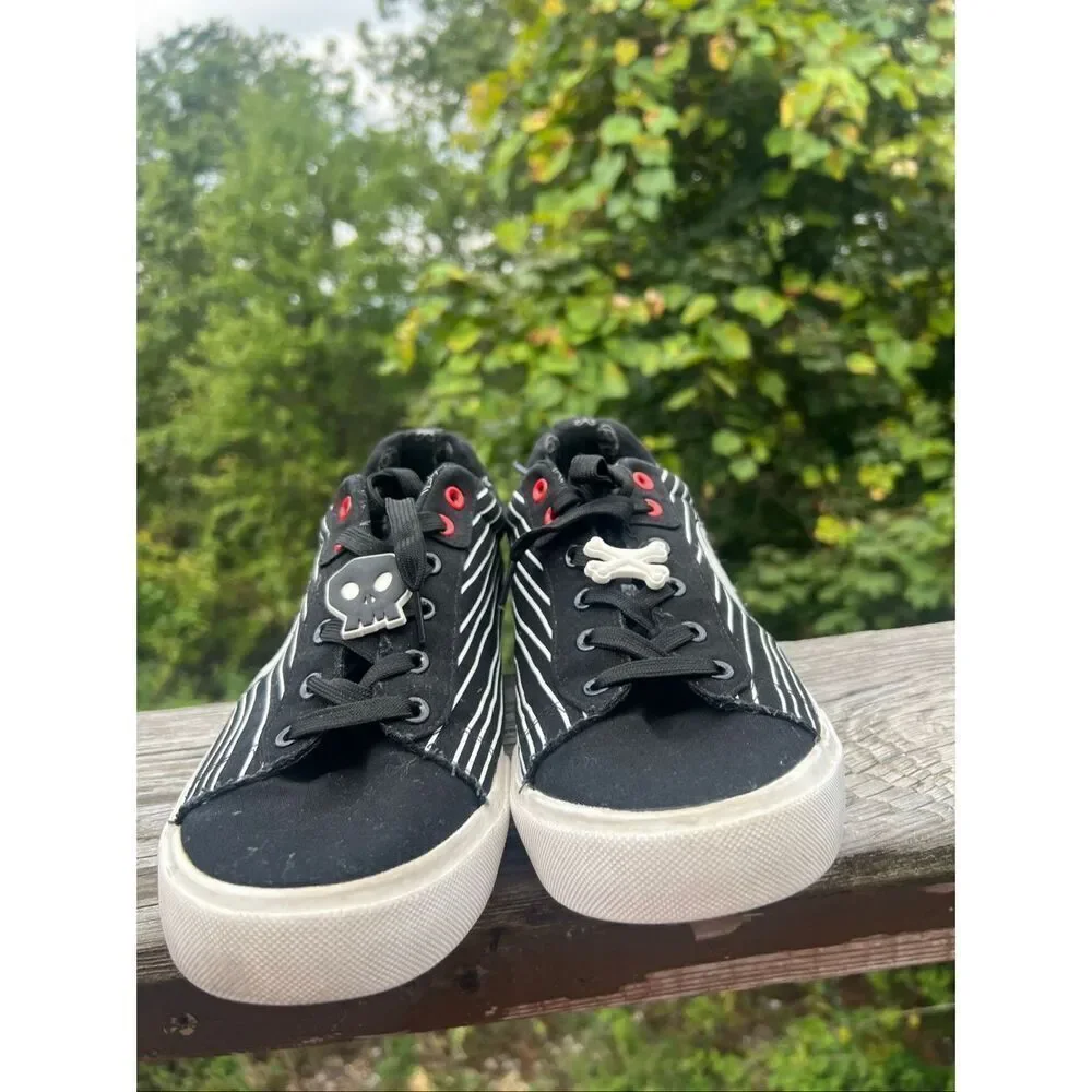 Nightmare Before Christmas Mens Sz 12 Low Top Jack Skellington Sneakers